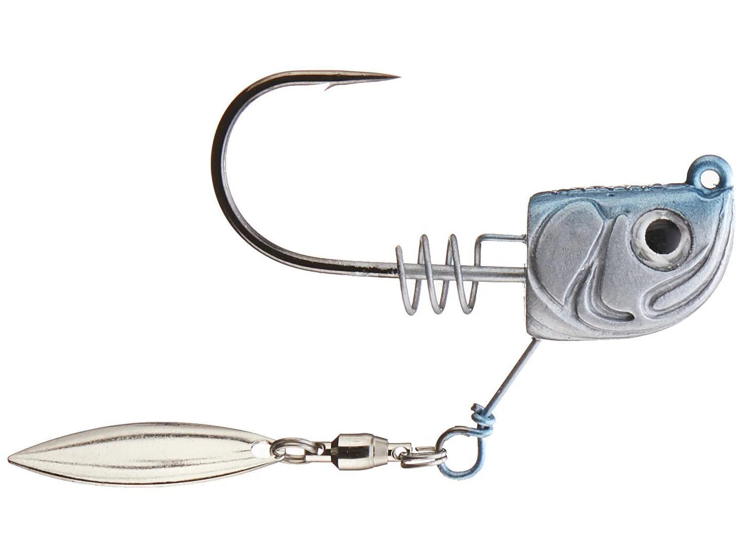 Defiant Jighead Underspin Blue Shad