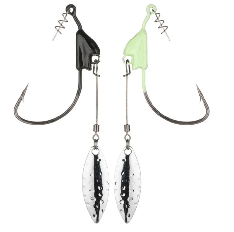 Lurelock Weedless Sequin Jig Head 3pc