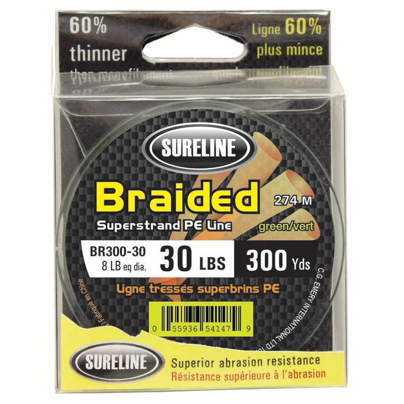 Sureline PE Braided Superstrand Fishing Line Green 300yds