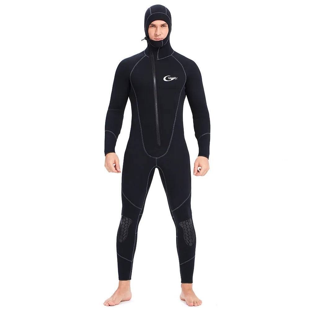 YONSUB Wetsuit 5mm / 3mm / 1.5mm / 7mm Scuba Diving Suit Men Neoprene Underwater Hunting Surfing Front Zipper Spearfishing