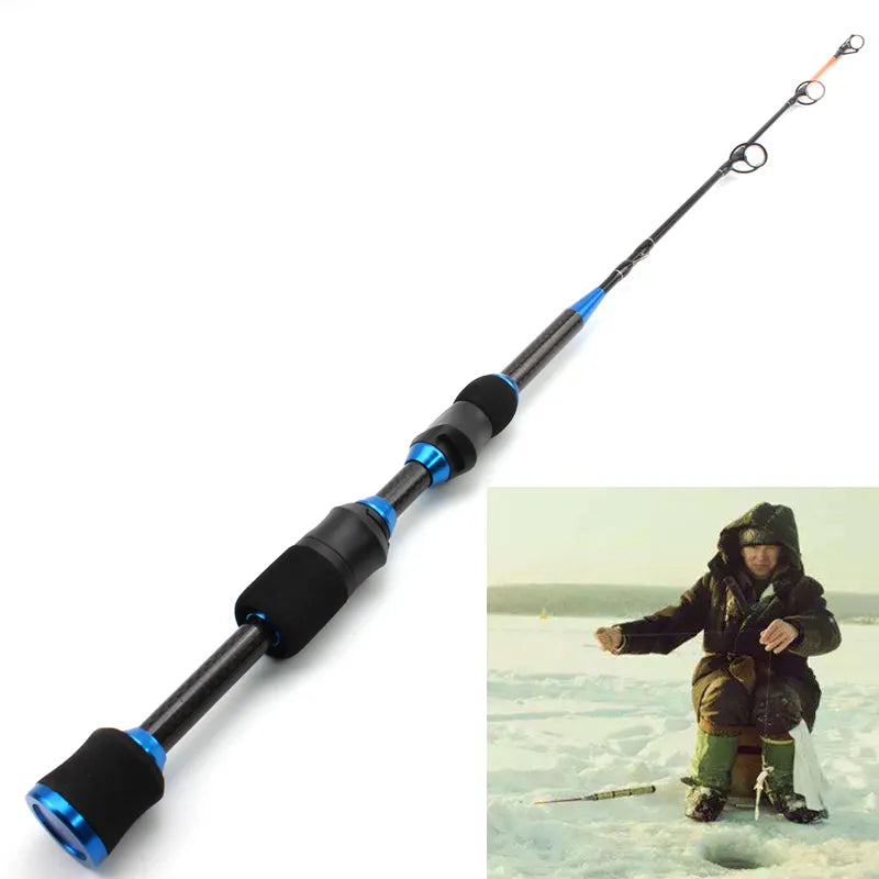 Lowest profit winter On ice fishing rod 65cm 75g carbon Heavy ultrashort Spinning Rod Travel High Quality Fishing Tackle