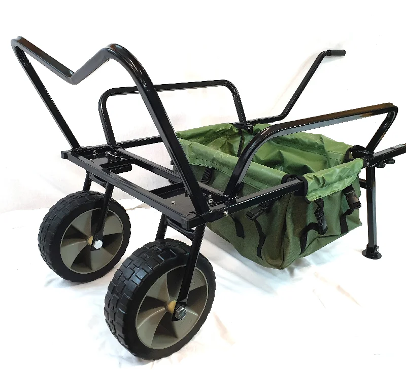 BISON HEAVY DUTY FISHING TWO WHEEL BARROW WITH BARROW BAG