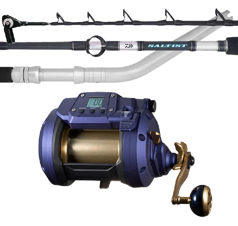 Daiwa 23 Seapower 1200 Saltist 64HT Electric Combo With Line