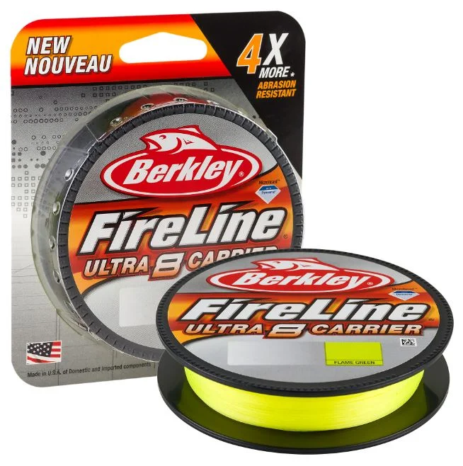 New Berkley Fireline Ultra 8 Carrier Braid Flame Green 150m / 14lb / 0.10mm - 1446593