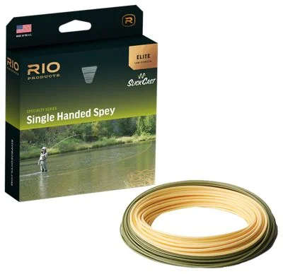 RIO Elite Single-Handed Spey Fly Line - Peach/Camo - 90' - 5