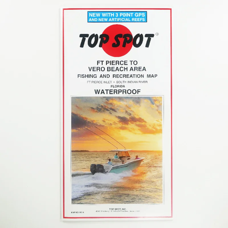 N216 FT PIERCE TO VERO BEACH AREA - Top Spot Fishing Maps - FREE SHIPPING