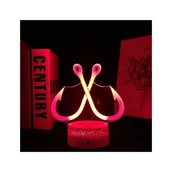 Fish Hook 3D LED Lamp