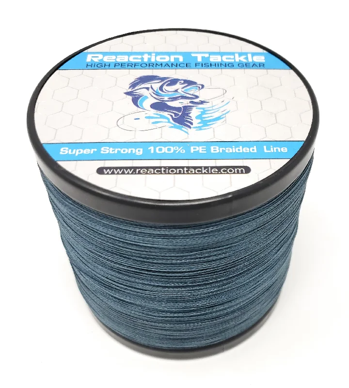 Reaction Tackle Braided Fishing Line- Low-Vis Gray