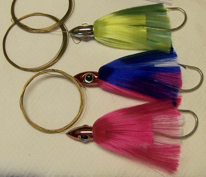 DR J  Bullet Head Wahoo Lure Pin Rigged for Large Hoo's