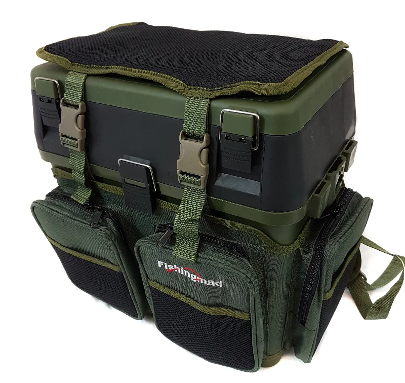 FISHINGMAD SEAT BOX AND SHERPA BACKPACK