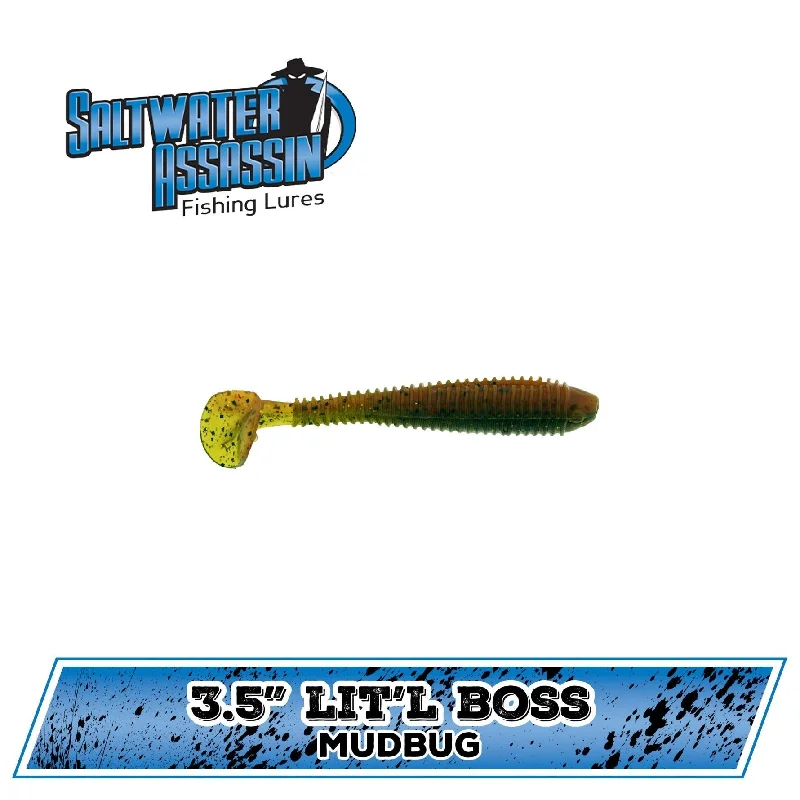 Bass Assassin Saltwater Lit'l Boss Swimbait 3-1/2" Qty 6