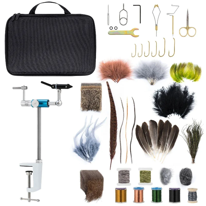 Dr.Fish Flies Tying Vise & Materials Kit