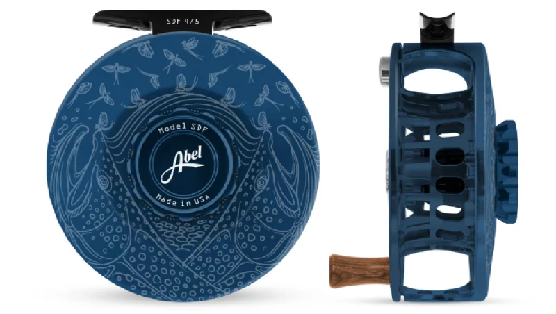 Abel SDF Reel - Underwood Mayfly Flurry - Deep Blue 4/5