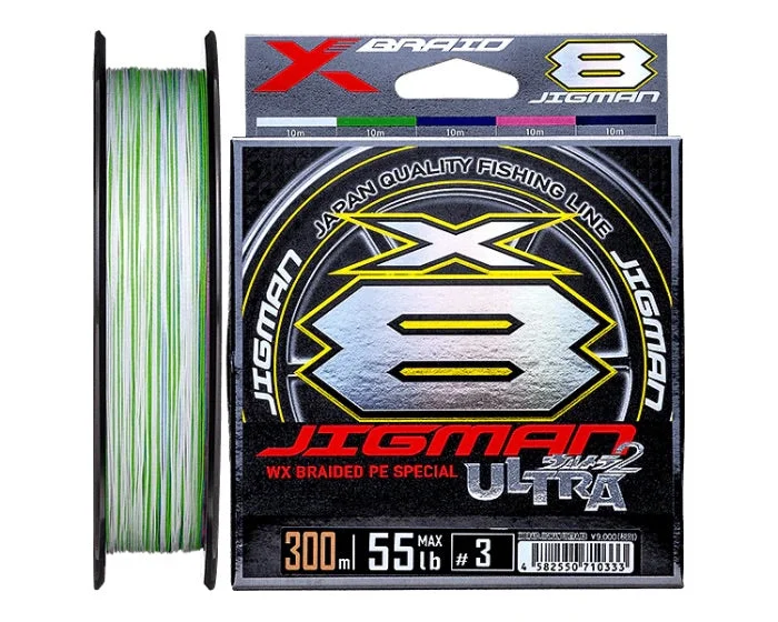 YGK X Braid Jigman Ultra2 X8 Braid 300m Rolls