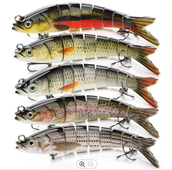 Jointed Swimbait Fishing Lure 8pc Segmented 135mm 19g.