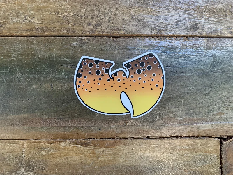 Wu Brown Trout Sticker