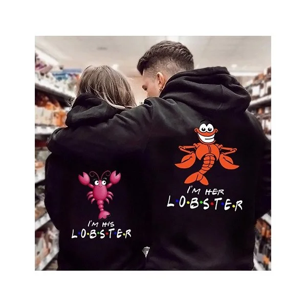 "I'm His Lobster" Hoodies SET