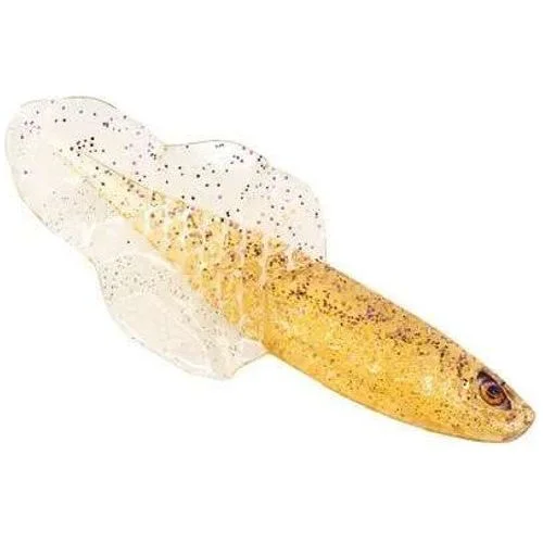 Chasebaits Flacid Shad 3" Gold Shiner Qty 7