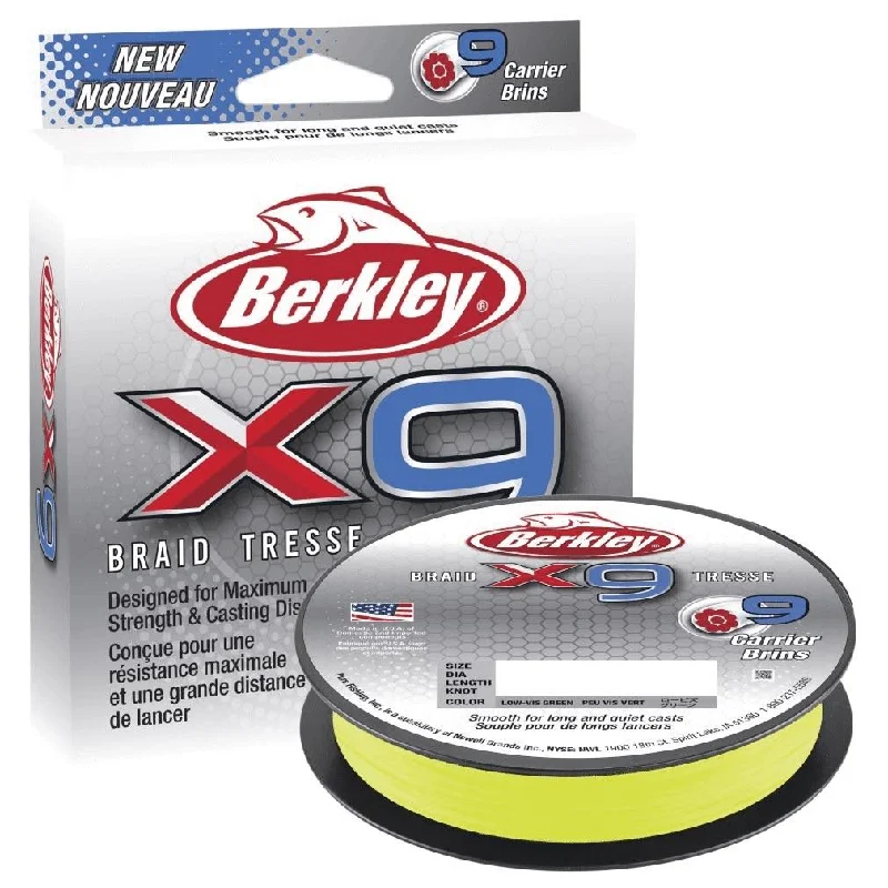 Berkley X9 Green Braided Line 150m Spools