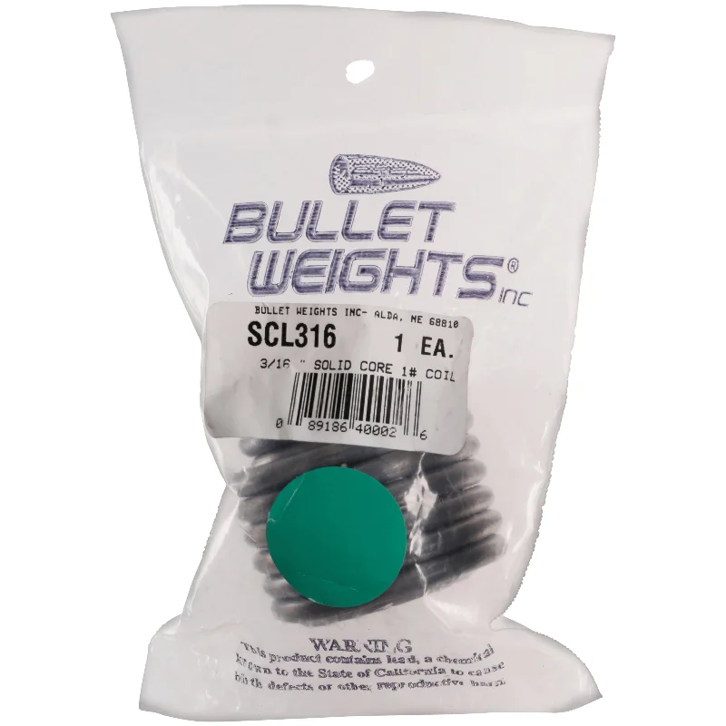 Bullet Weights Lead Wire - 3/16' - Solid Core