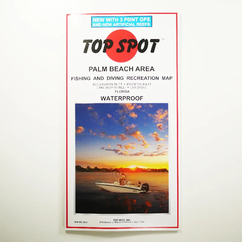 N213 - PALM BEACH - Top Spot Fishing Maps - FREE SHIPPING