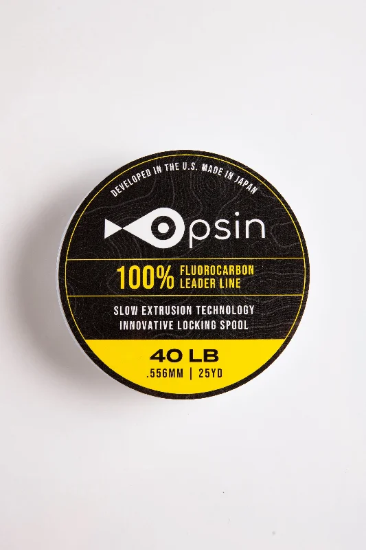 Opsin Fluorocarbon fishing Line 40 LB, .55mm, 25 YD