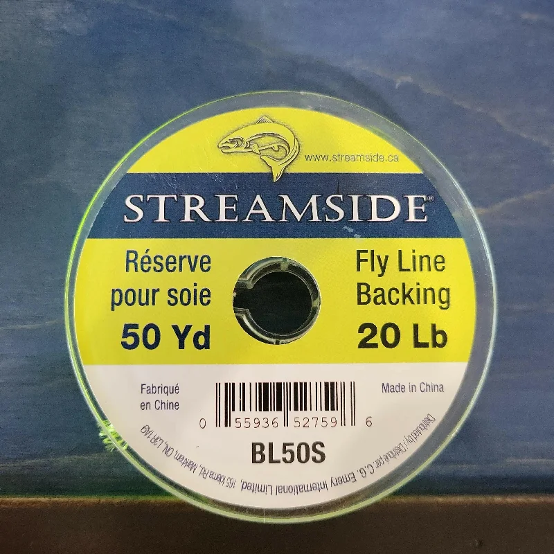 Streamside Fly Line Backing Yellow 20lb 50yds