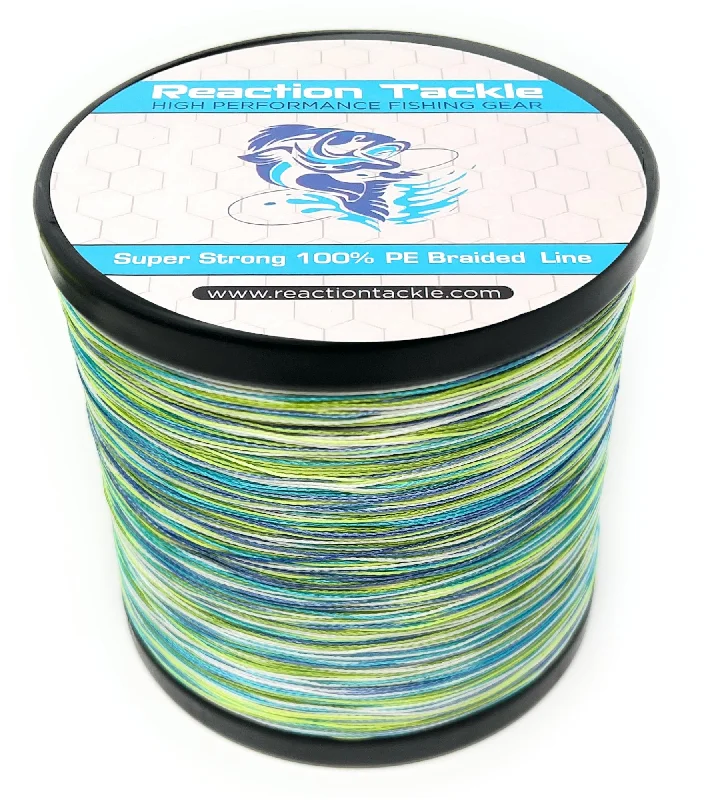 Reaction Tackle Braided Fishing Line- Aqua Camo