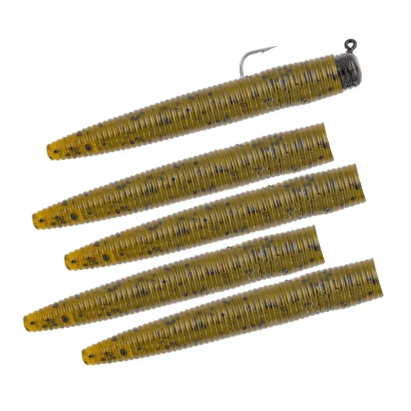 Ned Rig, Green Pumpkin, 1/8 oz., Fishing Rigs-5Pk - Matzuo MZMFR18-GP