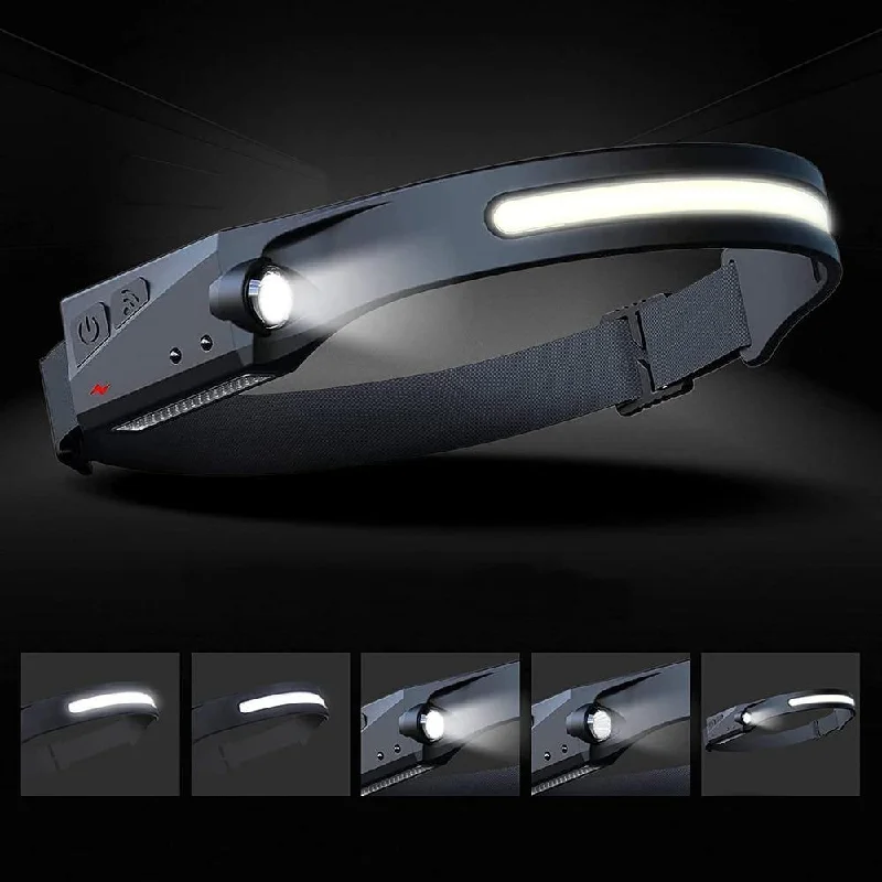 Rechargeable LED Sensor USB Headlamp