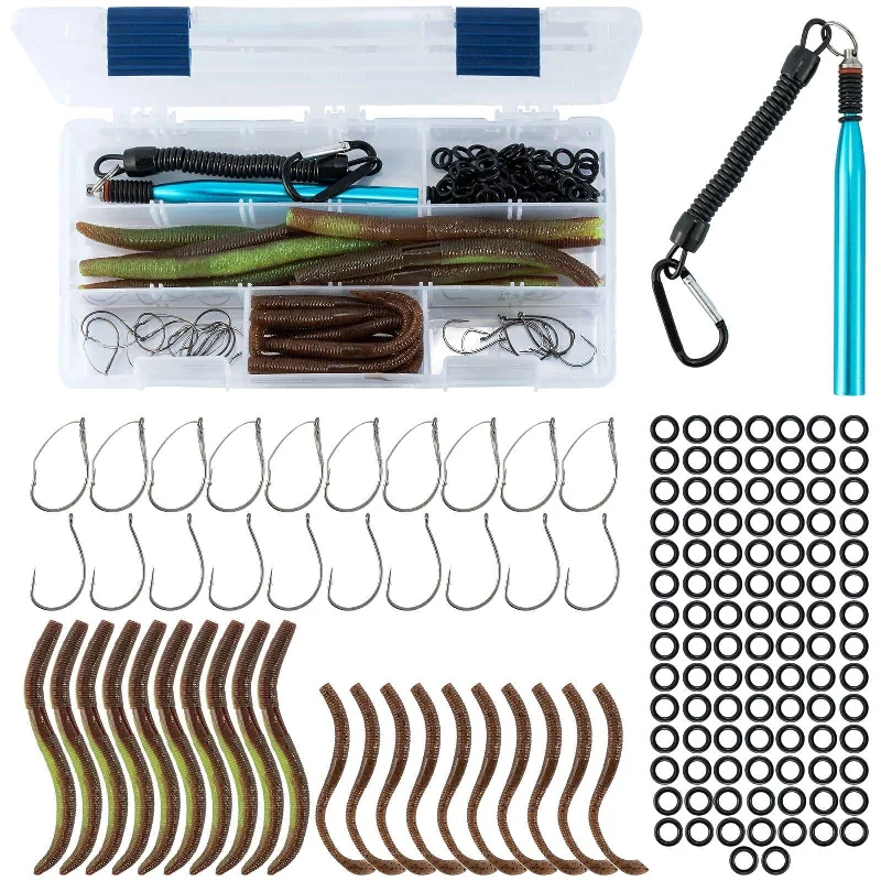 Dr.Fish 141pcs Wacky Rig Making Kit