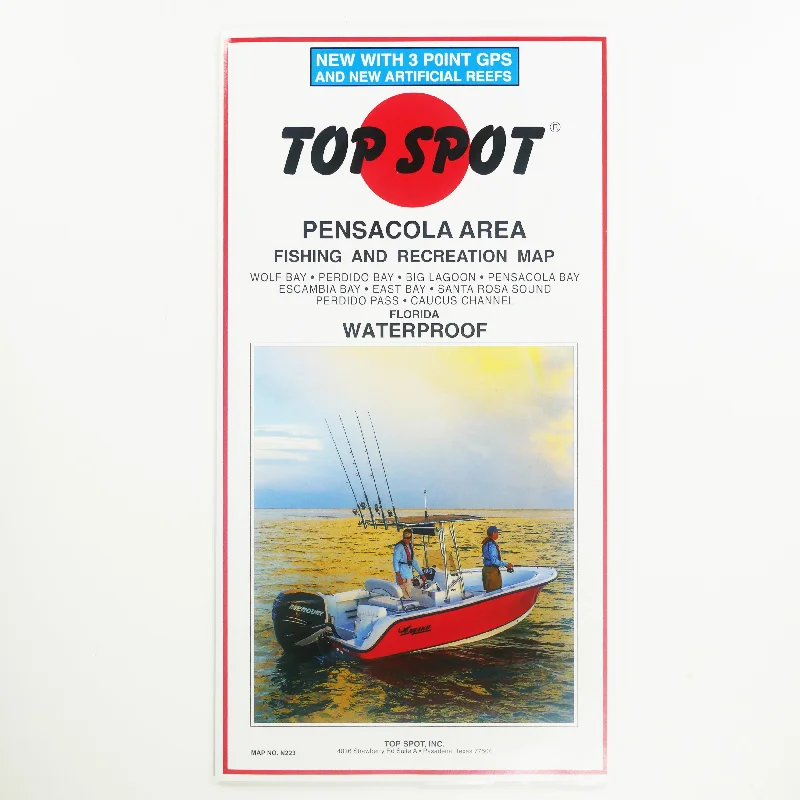 N223 PENSACOLA AREA - Top Spot Fishing Maps - FREE SHIPPING