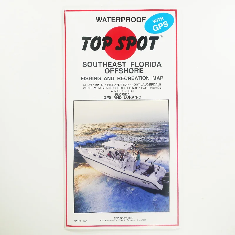 N224 SOUTHEAST FLORIDA OFFSHORE - Top Spot Fishing Maps - FREE SHIPPING