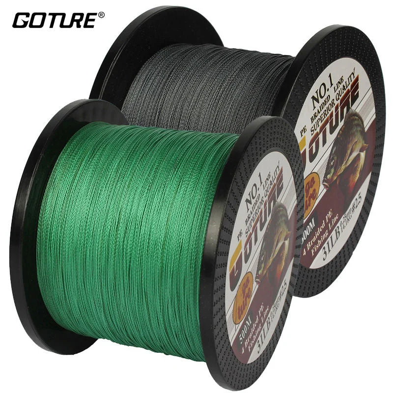 Brand Braided Fishing Line 500M/547Yards Multifilament PE 4 Strands Fishing