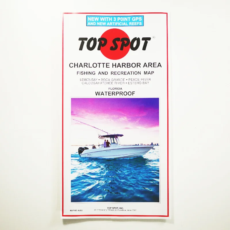 N203 - CHARLOTTE HARBOR - Top Spot Fishing Maps - FREE SHIPPING