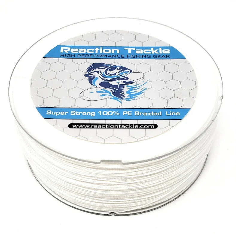 Reaction Tackle Braided Fishing Line- White