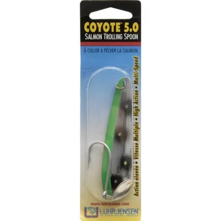 XXB Luhr Jensen 5  Coyote Spoon  Fluorescent Green/Charteuse