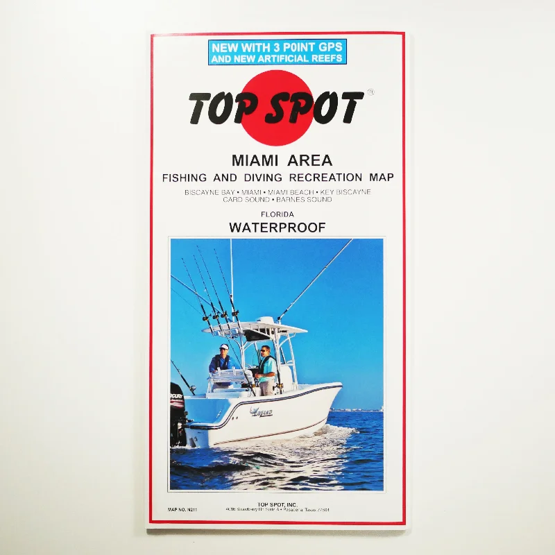 N211 - MIAMI - Top Spot Fishing Maps - FREE SHIPPING