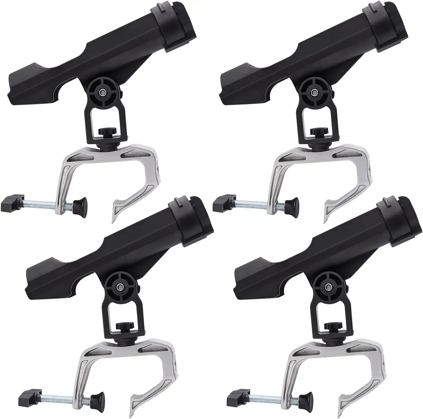 OEM Fishing Boat Rod Holder, Fishing Rod Racks with 360 Degree Adjustable Large Clamp Racks Bracket for Kayak Canoe Raft Fishing B06