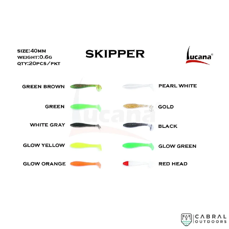 Lucana Skipper 40mm Soft Shad | Size: 4 cm | 0.6g