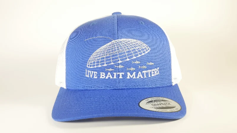 (3 Colors) LIVE BAIT MATTERS Sport-Tek ® Yupoong ® Retro Trucker Cap (STC39) - 7 Snap Back (FREE DELIVERY)