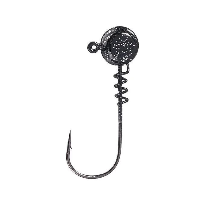 Buckeye Finesse Swimbait Jig 1/16 Oz Black Silver Flake Qty 3