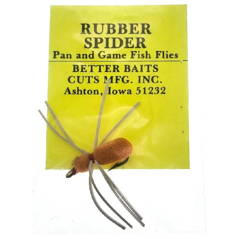 Better Baits Rubber Spider Pan & Game Fish Flies Qty 1