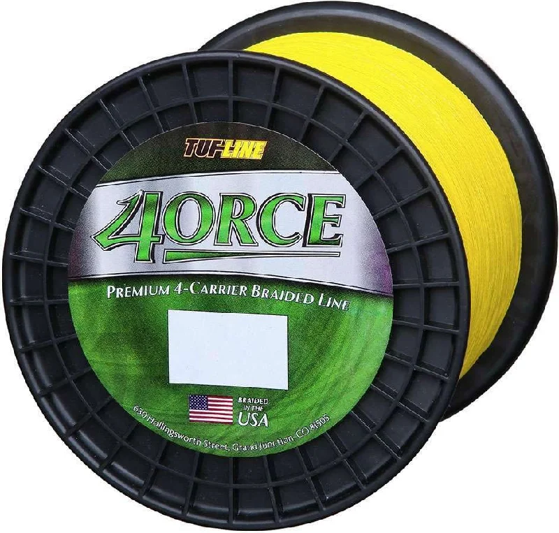 TUF-LINE 4ORCE Braid - Yellow - 2,500 Yd. (40 Lb. - 65 Lb.) 65 Lb.