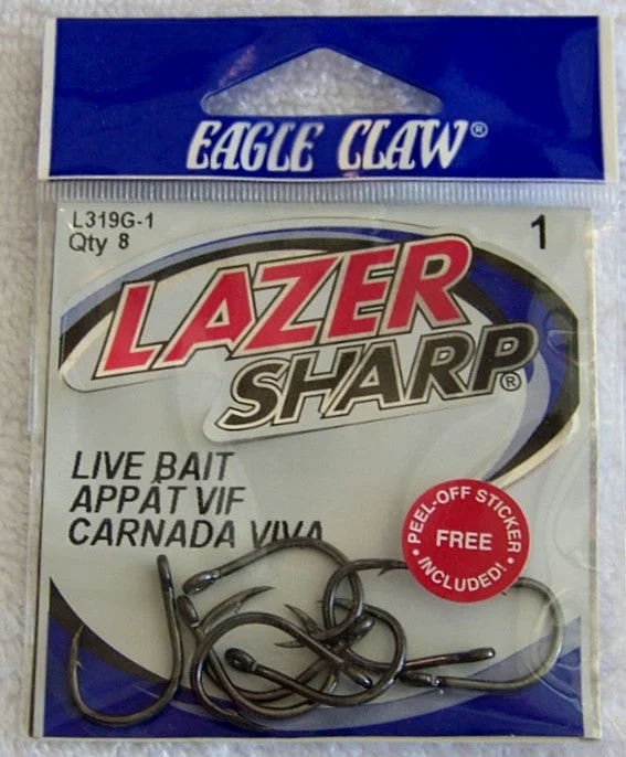 Live Bait Heavy Duty Lazer Sharp Hooks  L319