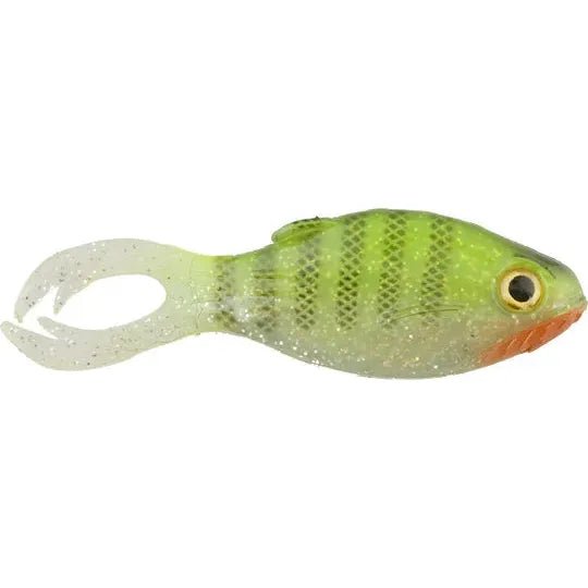 Big Bite Baits Warmouth 3.5" Chartreuse Bluegill Qty 4