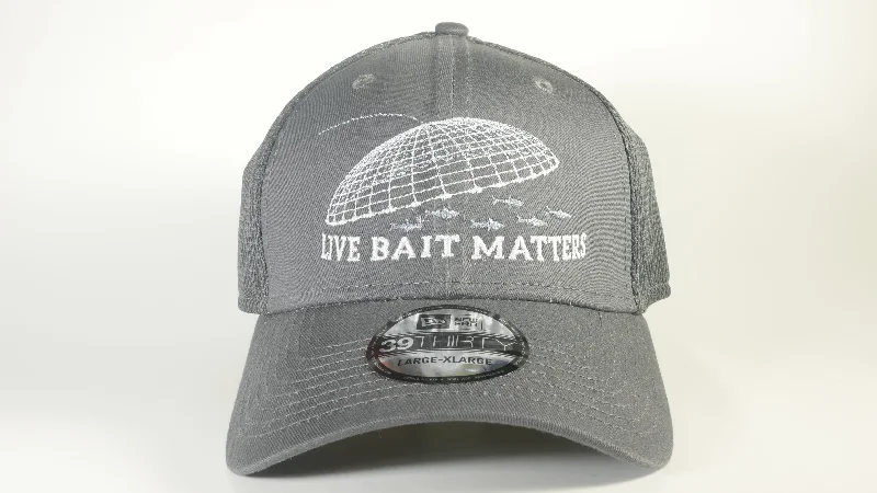 (3 Colors) LIVE BAIT MATTERS - LARGE/X-LARGE New Era® Stretch Mesh Cap (NE1020) - (FREE DELIVERY)