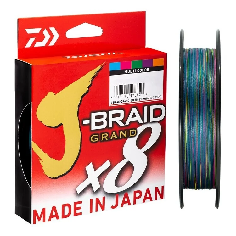 Daiwa J-Braid 8 Grand #8-100lb-300m Multi-colour